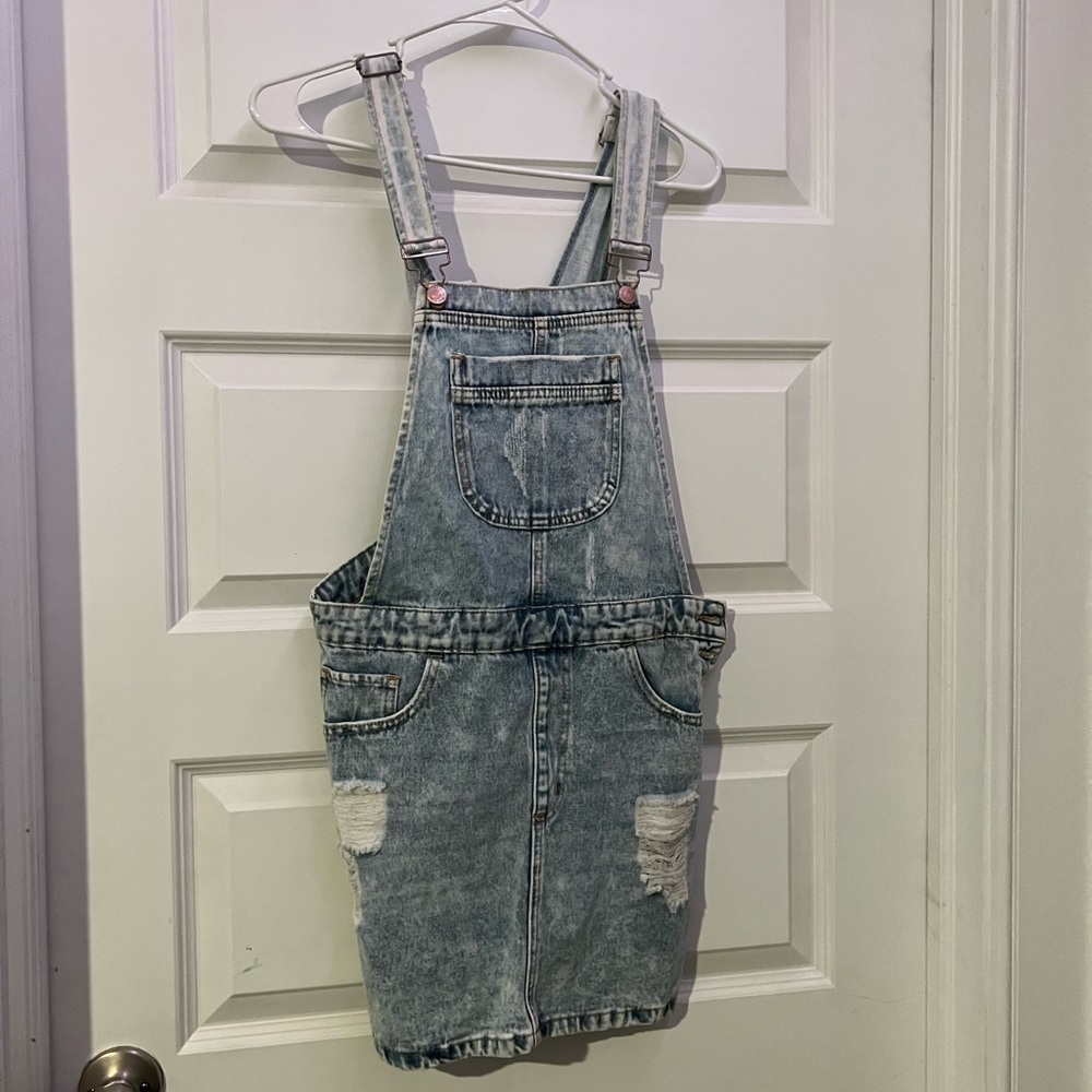 Jean Skirt Overalls